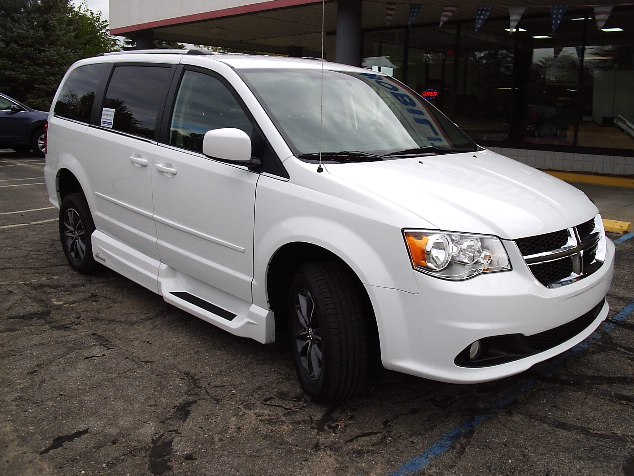 white dodge van